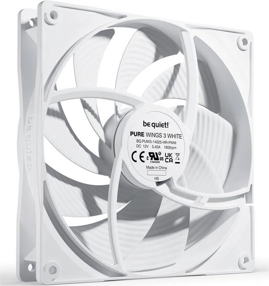 be quiet! Pure Wings 3 BL113 Ventilator 140mm - Wit