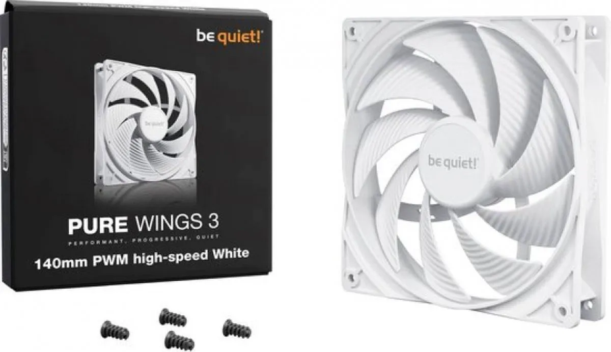 be quiet! Pure Wings 3 BL113 Ventilator 140mm - Wit