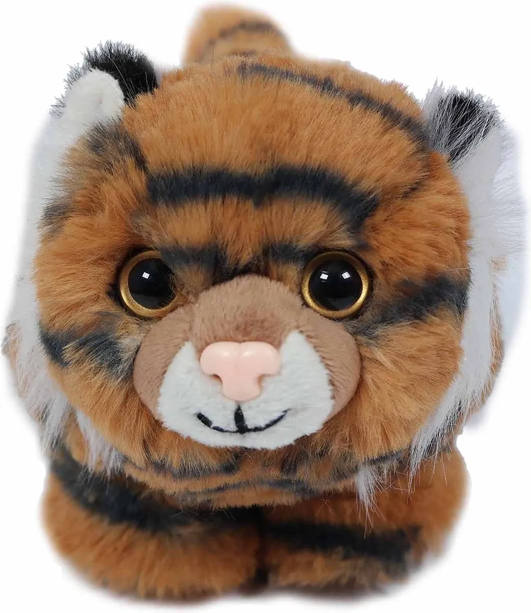 PIA Soft Toys Pluche Knuffeldier Tijger Bal 15cm