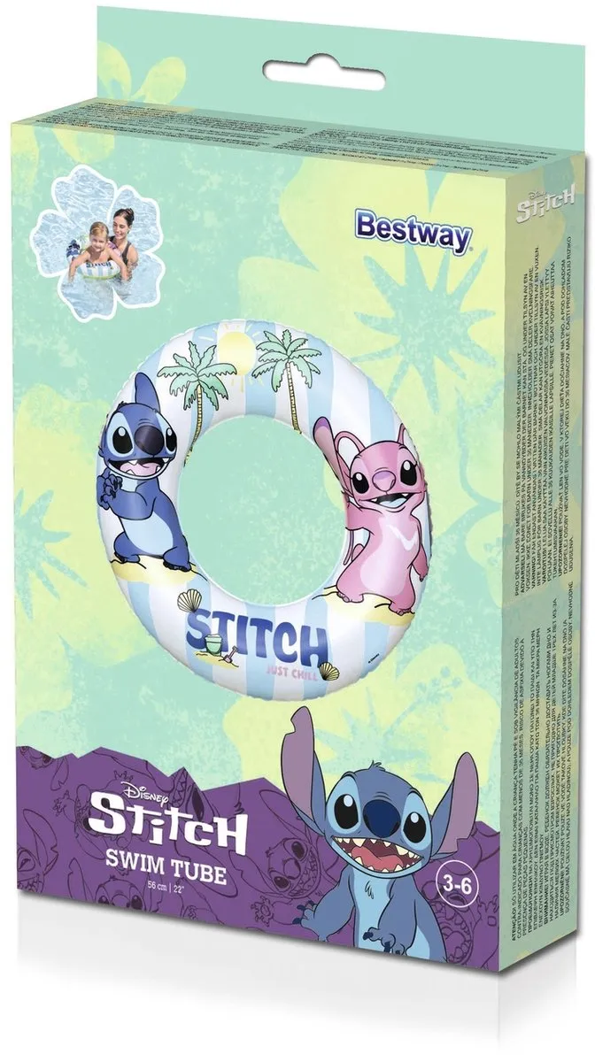 Disney Stitch Opblaasbare Zwemband Multicolor - afbeelding 6 van 6