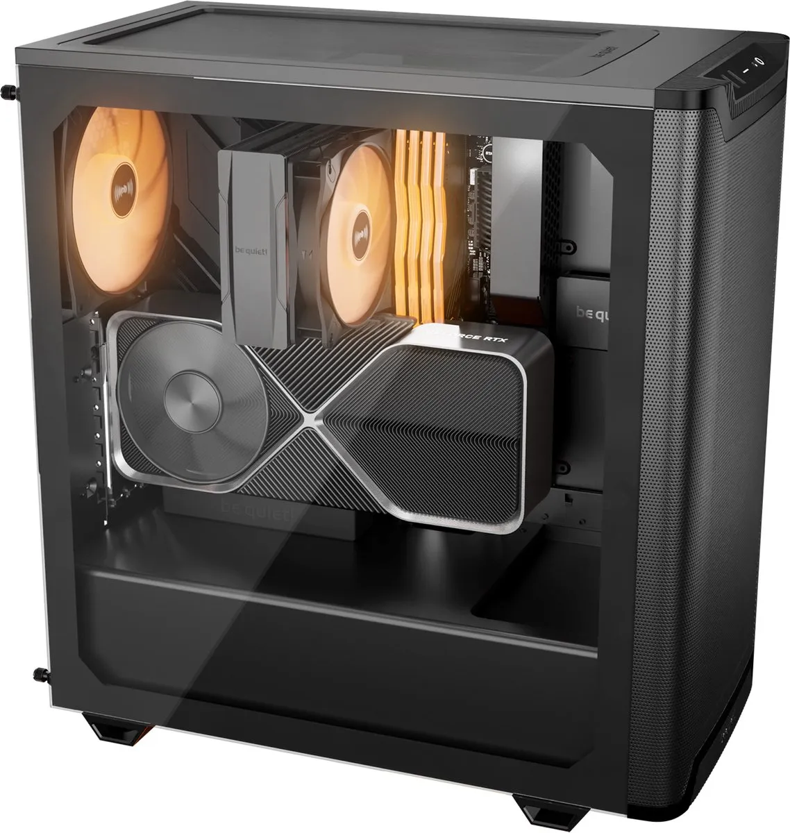 be quiet! Pure Base 501 LX Black - ATX Behuizing - 4 Ventilatoren - USB-C