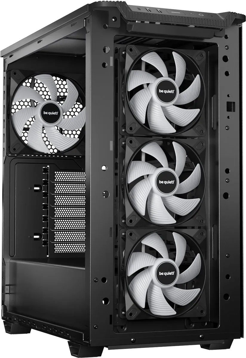 be quiet! Pure Base 501 LX Black - ATX Behuizing - 4 Ventilatoren - USB-C