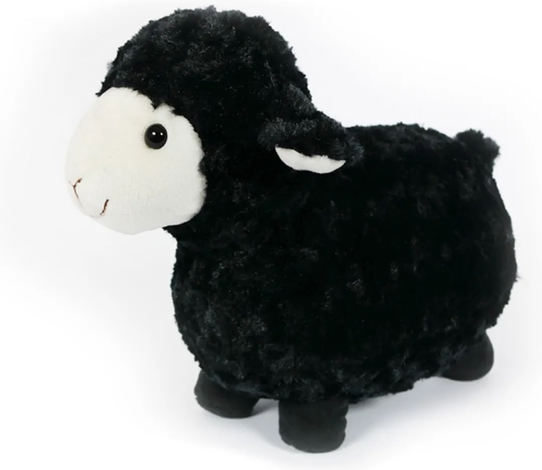 PIA Soft Toys Pluche Schaap Staand - 35cm - Zwart