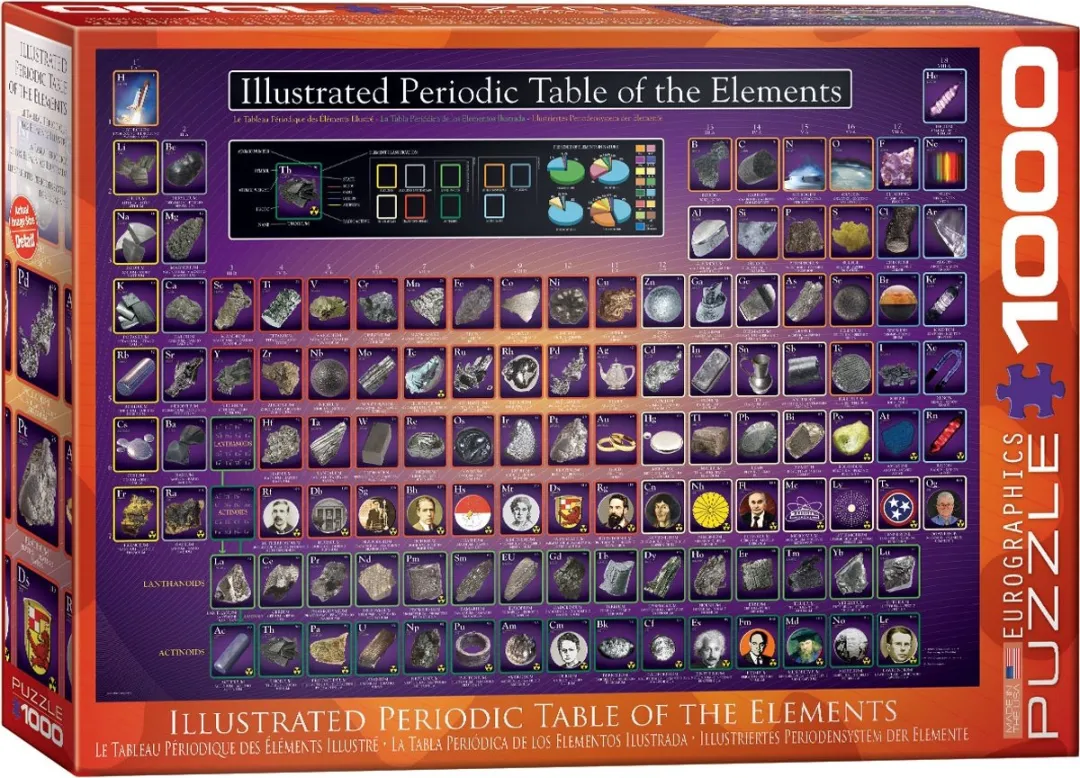 Eurographics Geïllustreerd Periodiek Systeem Legpuzzel 1000 Stuks