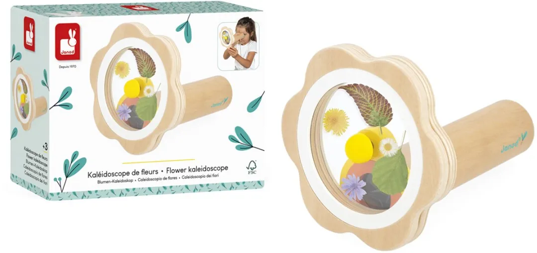 Janod Happy Garden Kaleidoscoop - Meerkleurig