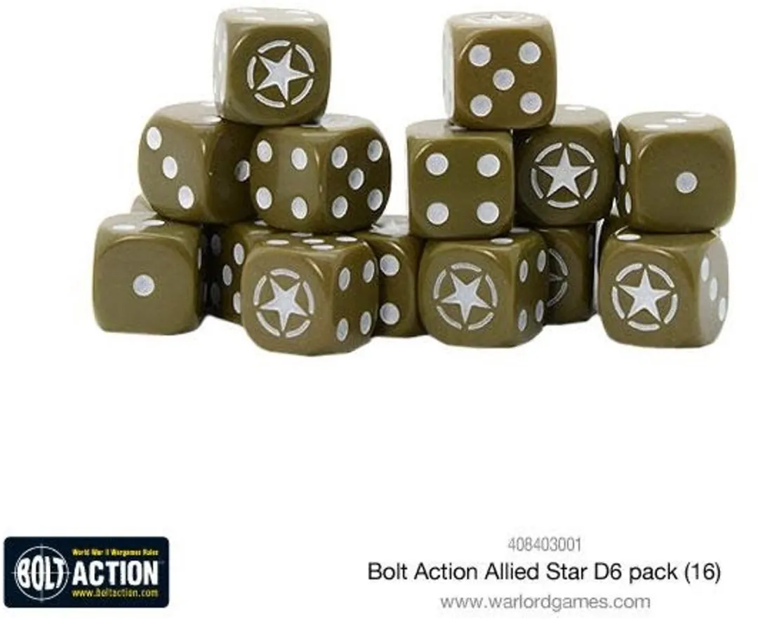 Warlord Games Allied Star D6 Dice Pack