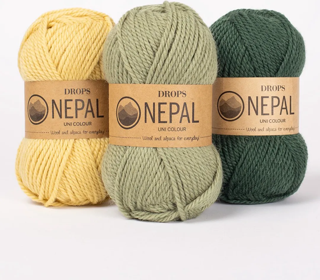 Drops Nepal Uni Colour 3112 Wol Garen - Zacht roze