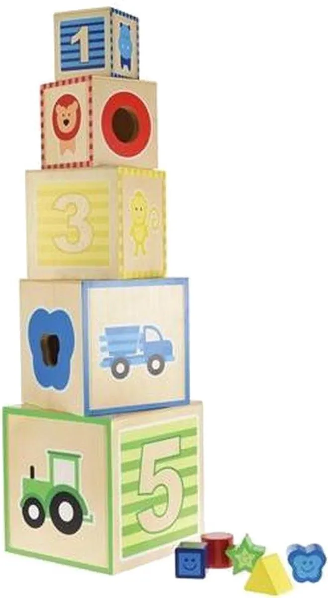 Toi-Toys Stapeltoren Vormen Junior 10-delig