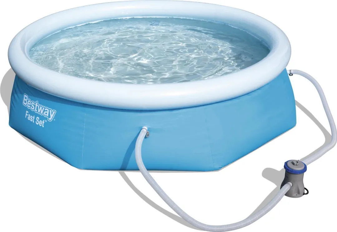 Bestway Fast Set Zwembad 244cm x 66cm - Blauw - afbeelding 2 van 6