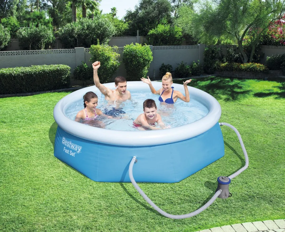 Bestway Fast Set Zwembad 244cm x 66cm - Blauw - afbeelding 4 van 6