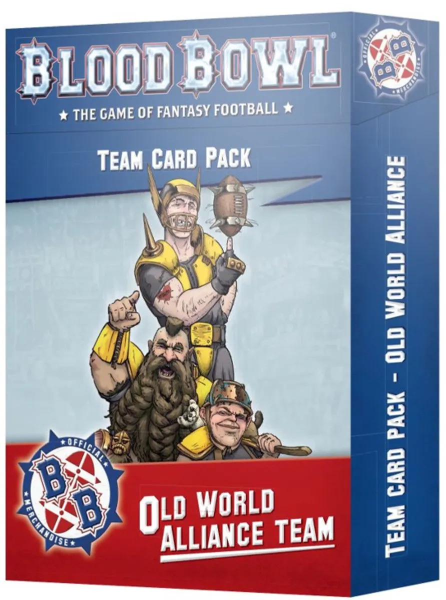 Games Workshop Blood Bowl Old World Alliance Team Card Pack