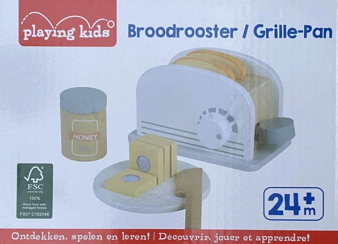 Playing Kids Houten Broodrooster Speelgoed