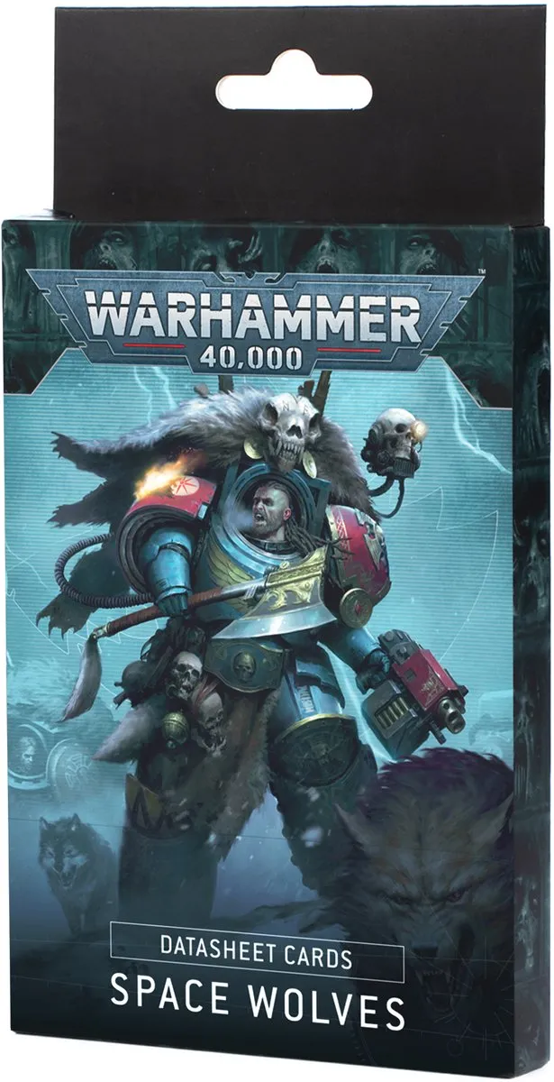 Games Workshop Space Wolves Datasheet Cards