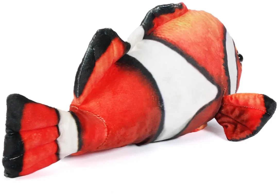 PIA Soft Toys Clownvis Knuffel - 38 cm - Oranje/Wit