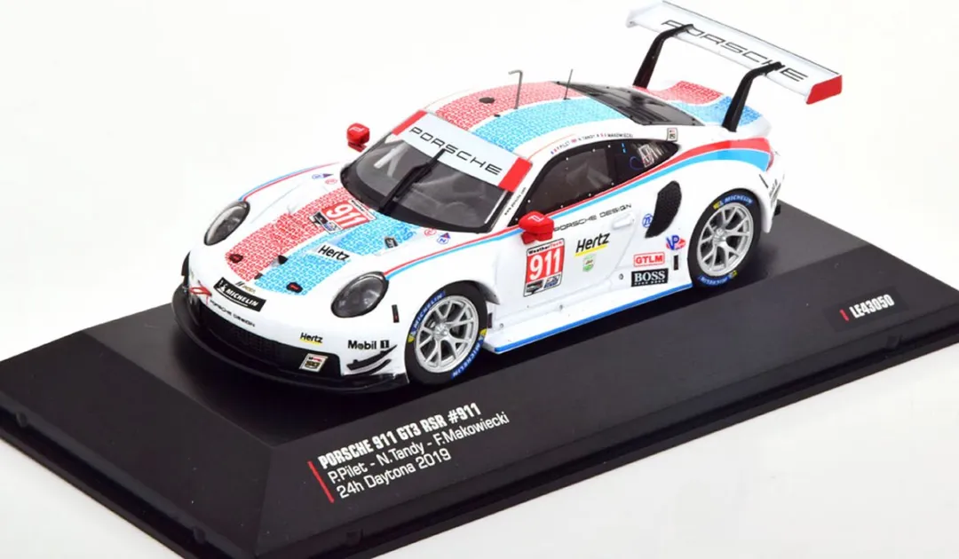 Porsche 911 GT3 RSR #911 24h Daytona 2019 IXO Models - 1:43 Multicolor