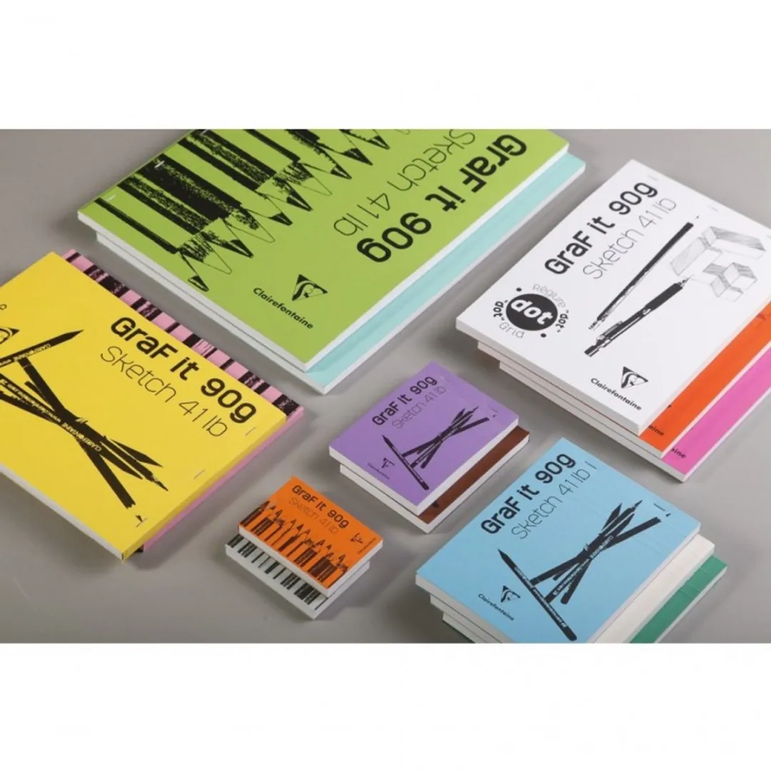 Clairefontaine Graf'It A6 Schetsblok - 80 Vel - Gekleurd - afbeelding 6 van 6