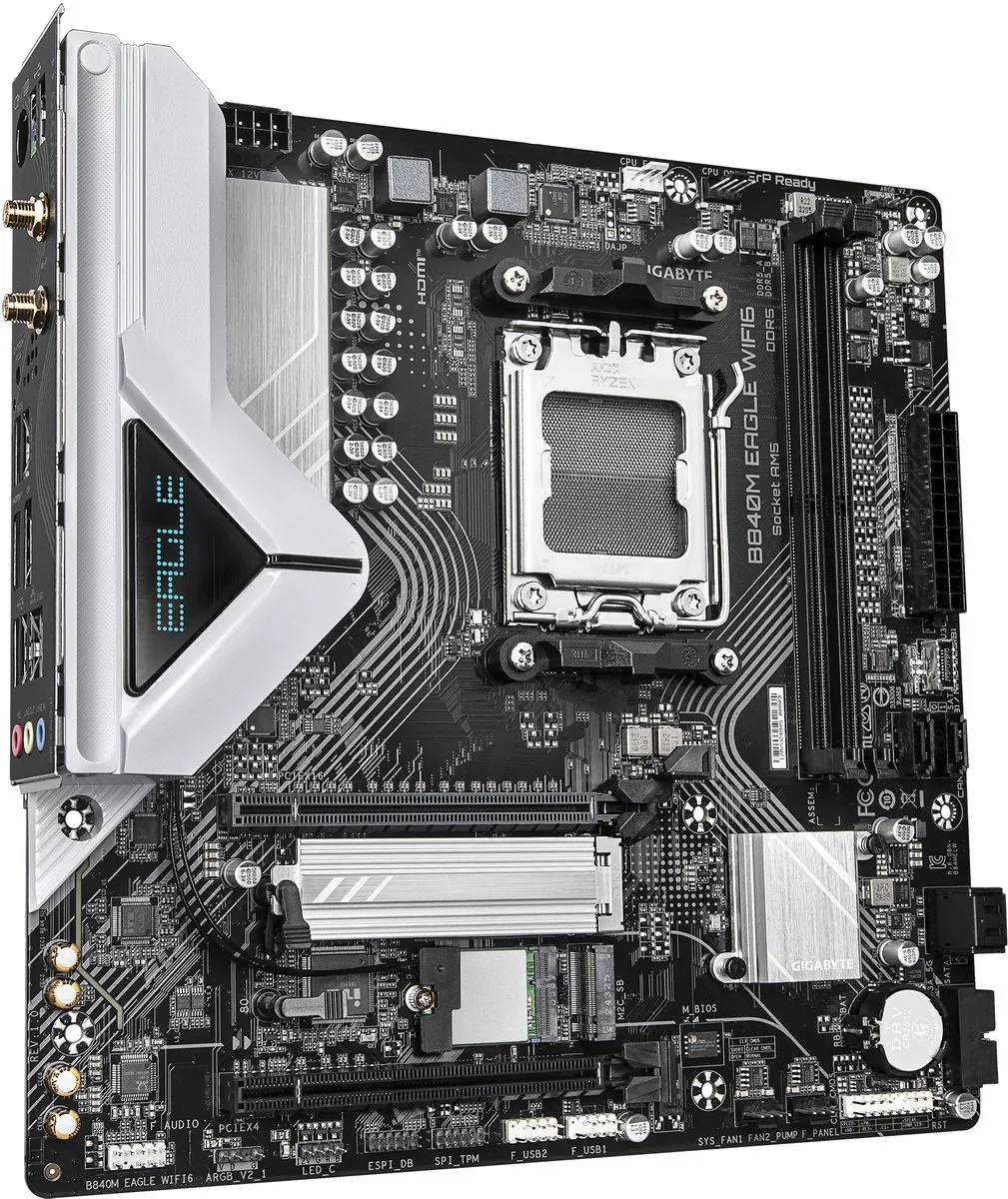 Gigabyte B840M Eagle WiFi6 AM5 Micro-ATX Moederbord