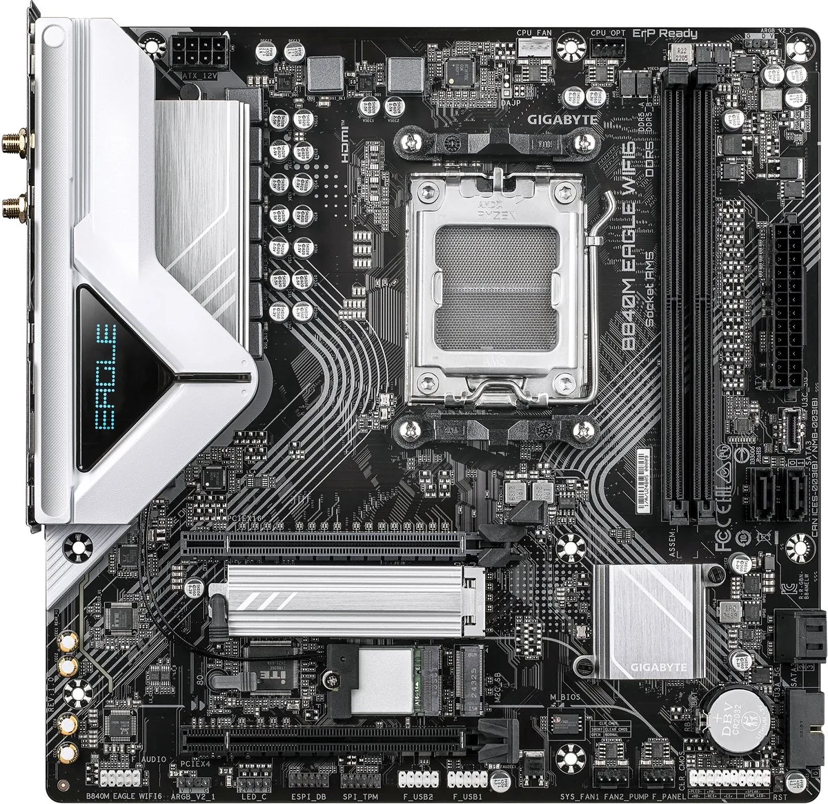 Gigabyte B840M Eagle WiFi6 AM5 Micro-ATX Moederbord