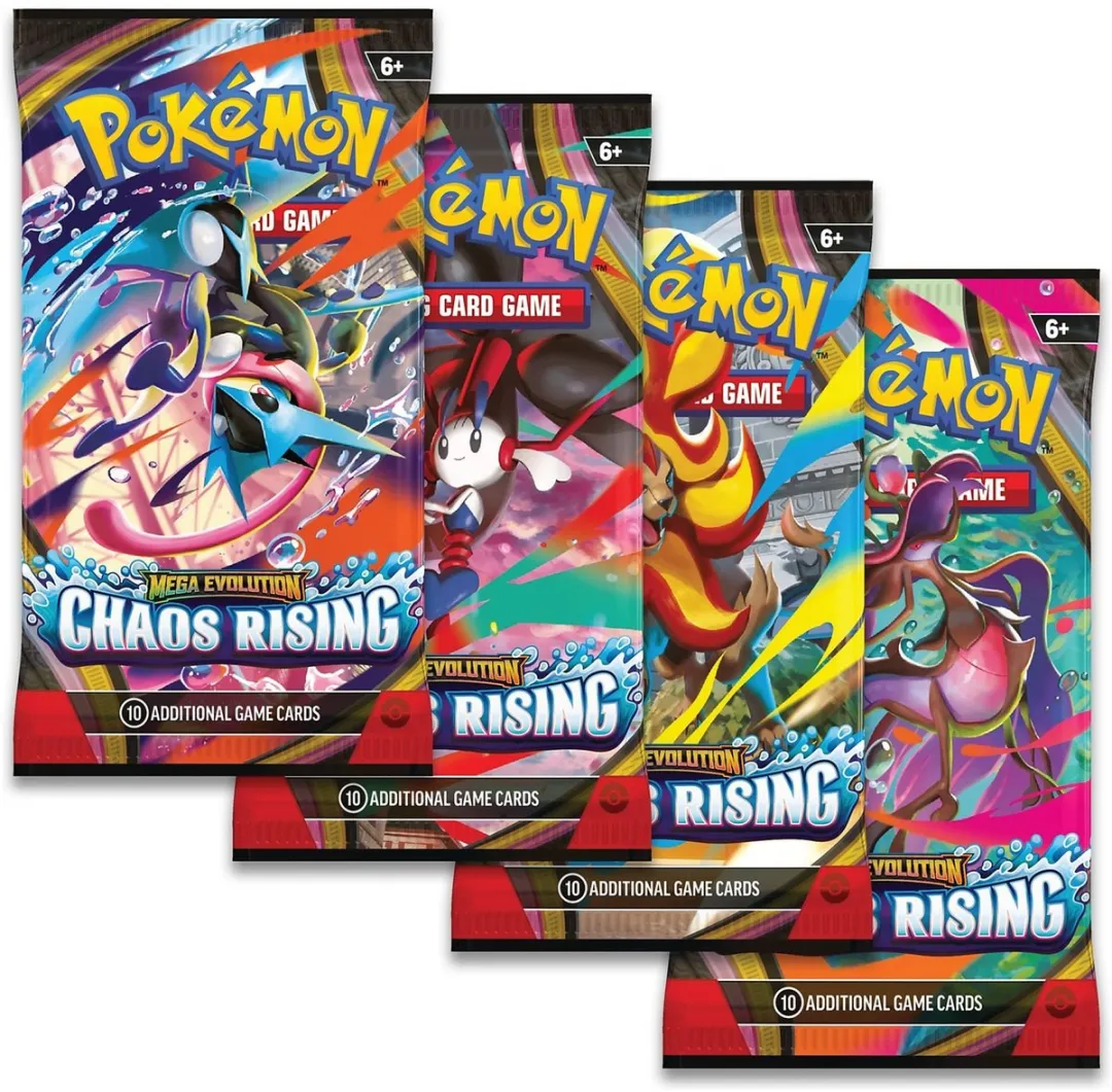 Pokémon TCG Mega Evolution Chaos Rising Booster - 10 Kaarten