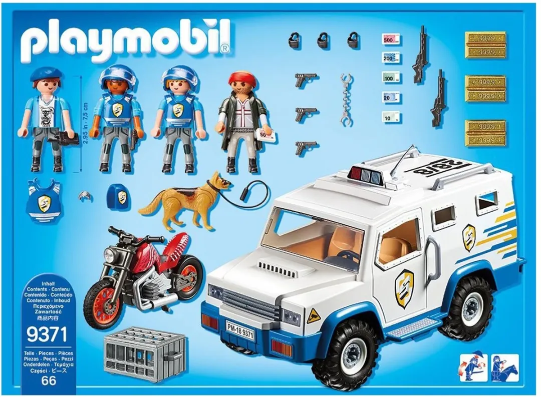 Playmobil Geldtransport 9371 - Multicolor