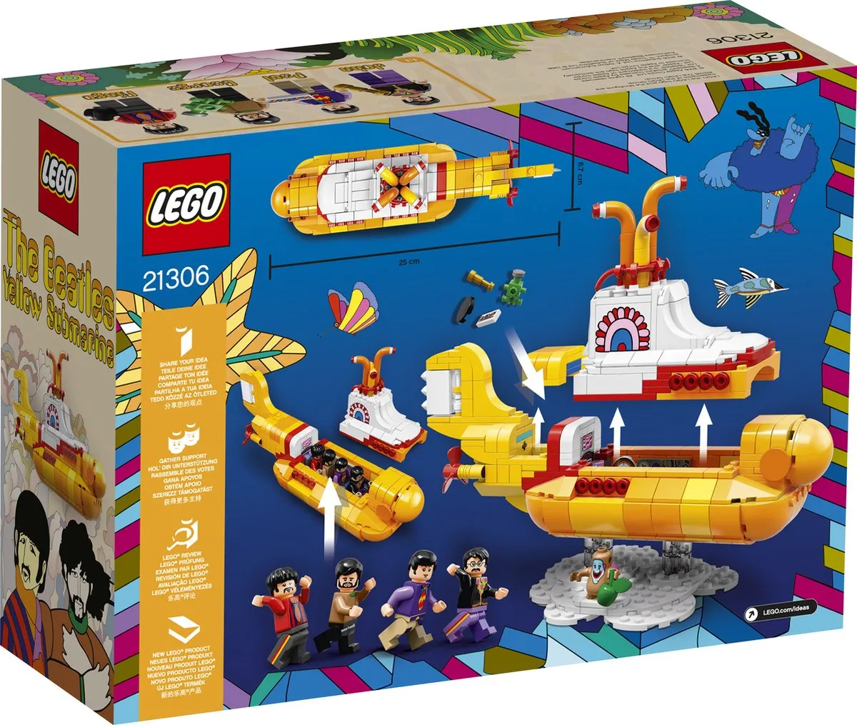 LEGO Ideas Yellow Submarine 21306 - 550 Stukken - afbeelding 2 van 6