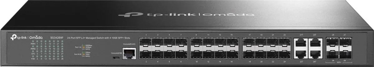 TP-Link TL-SG3428XF Switch - 24x 1Gbps