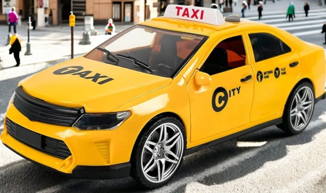 TOYSTAR Taxi Speelgoedauto 1:14 Geel