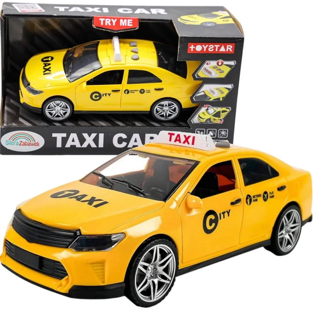 TOYSTAR Taxi Speelgoedauto 1:14 Geel