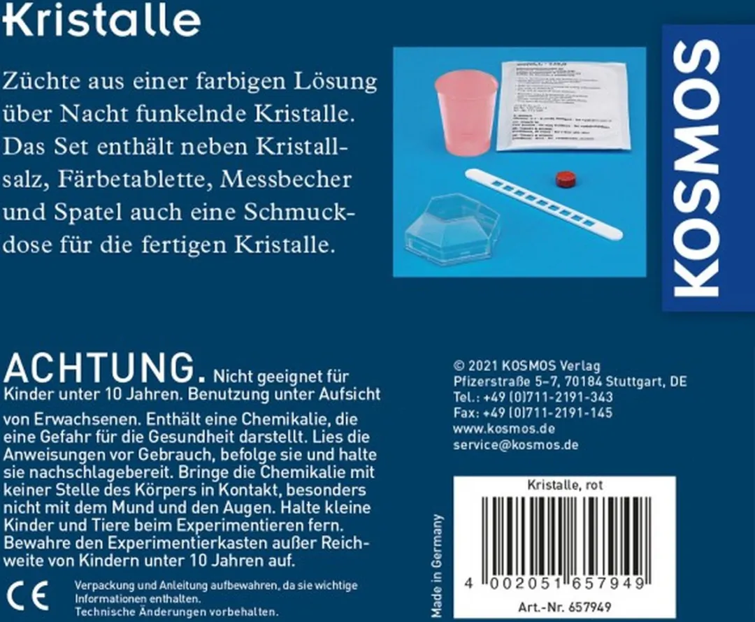 Kosmos Kristalboom Scheikunde - Rood