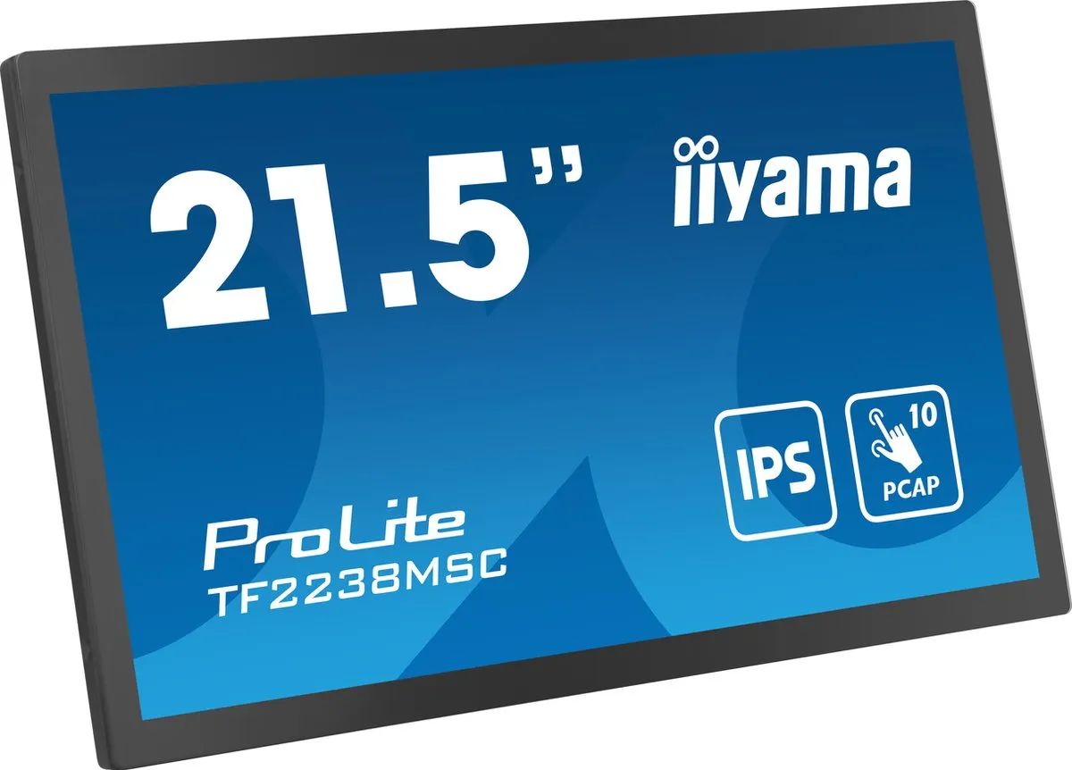 iiyama TF2238MSC-B1 Touchscreen Beeldkrant 22" Full HD - 600 cd/m² - Zwart