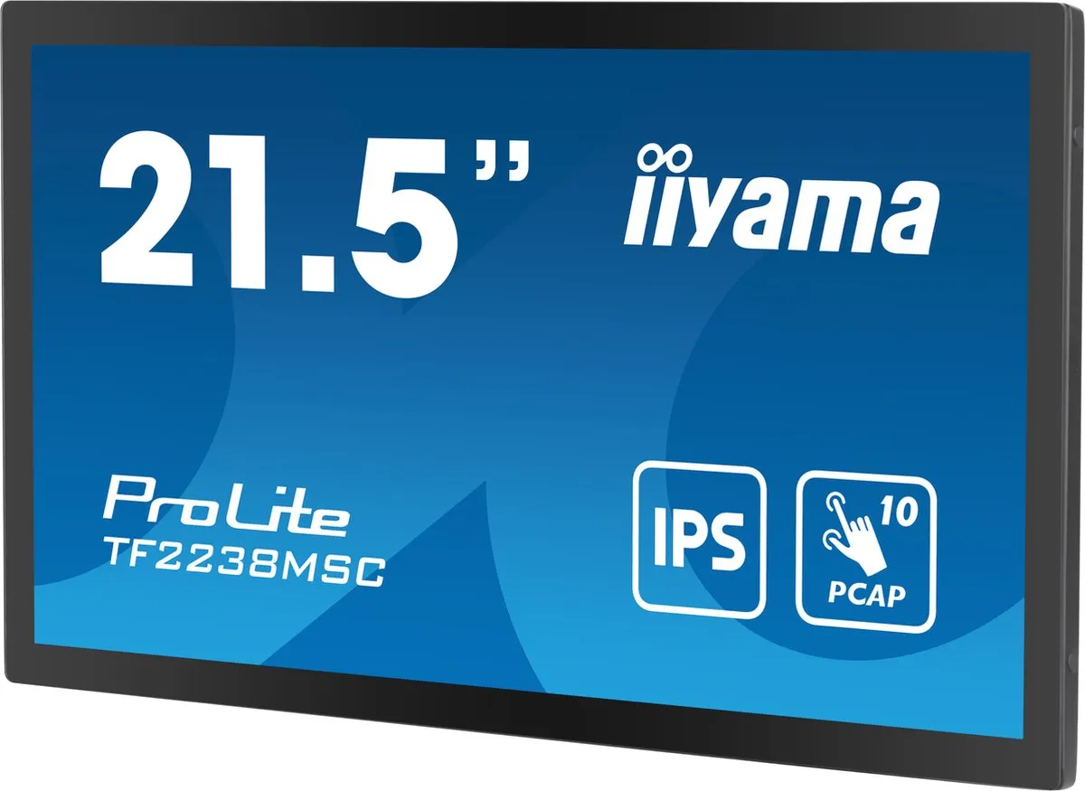 iiyama TF2238MSC-B1 Touchscreen Beeldkrant 22" Full HD - 600 cd/m² - Zwart