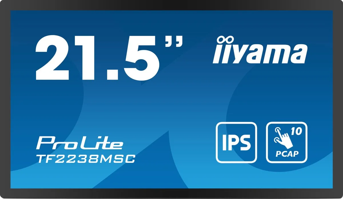 iiyama TF2238MSC-B1 Touchscreen Beeldkrant 22" Full HD - 600 cd/m² - Zwart - afbeelding 6 van 6