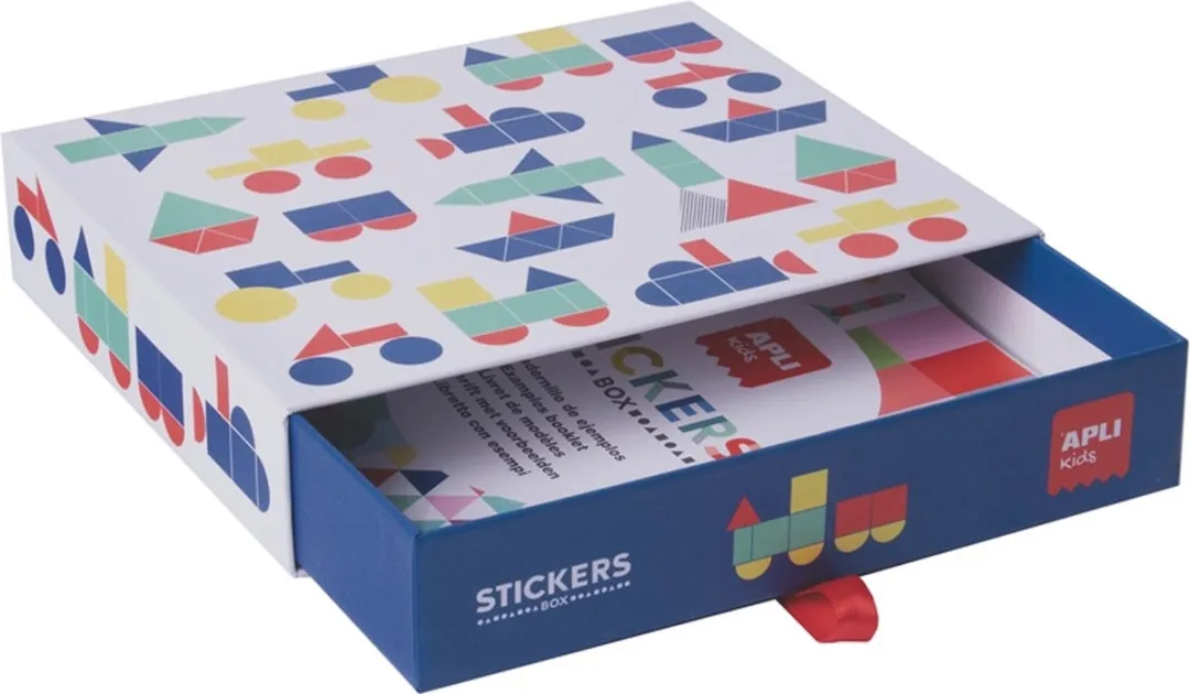 Apli Kids Geometrische Voertuigen Stickerspel - Multicolor