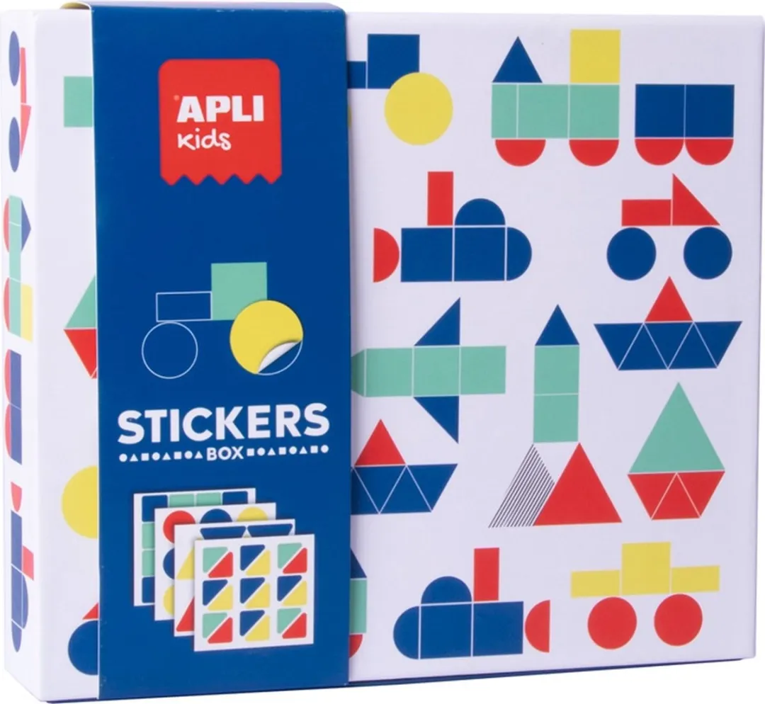 Apli Kids Geometrische Voertuigen Stickerspel