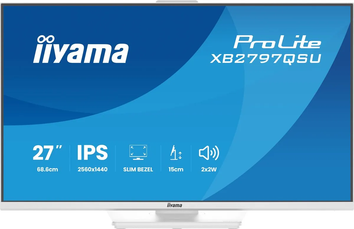iiyama ProLite XB2797QSU-W1 Monitor 27" QHD IPS - Wit