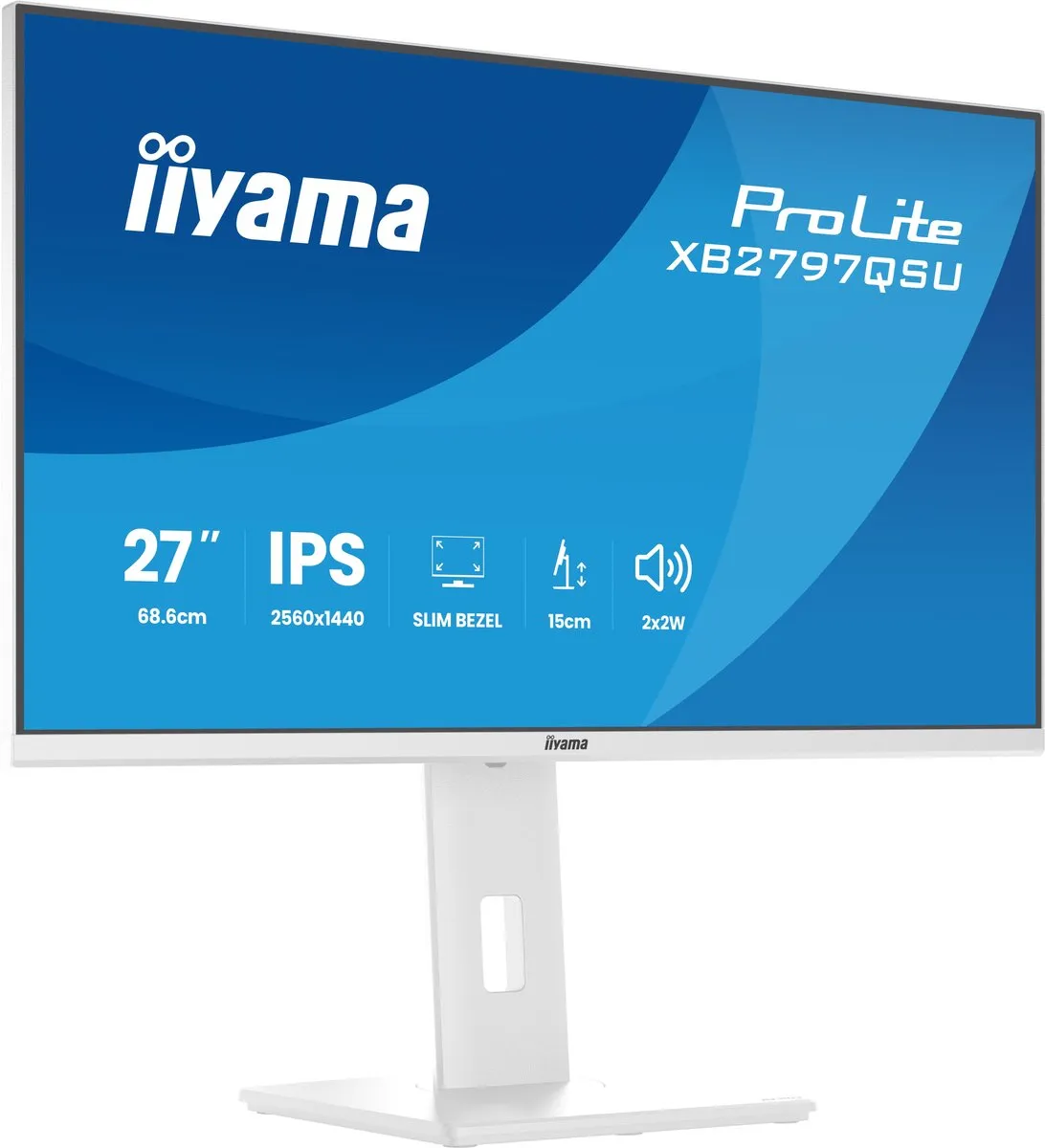 iiyama ProLite XB2797QSU-W1 Monitor 27" QHD IPS - Wit
