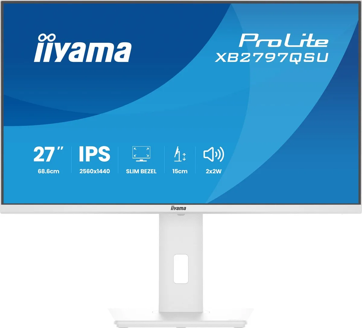 iiyama ProLite XB2797QSU-W1 Monitor 27" QHD IPS - Wit