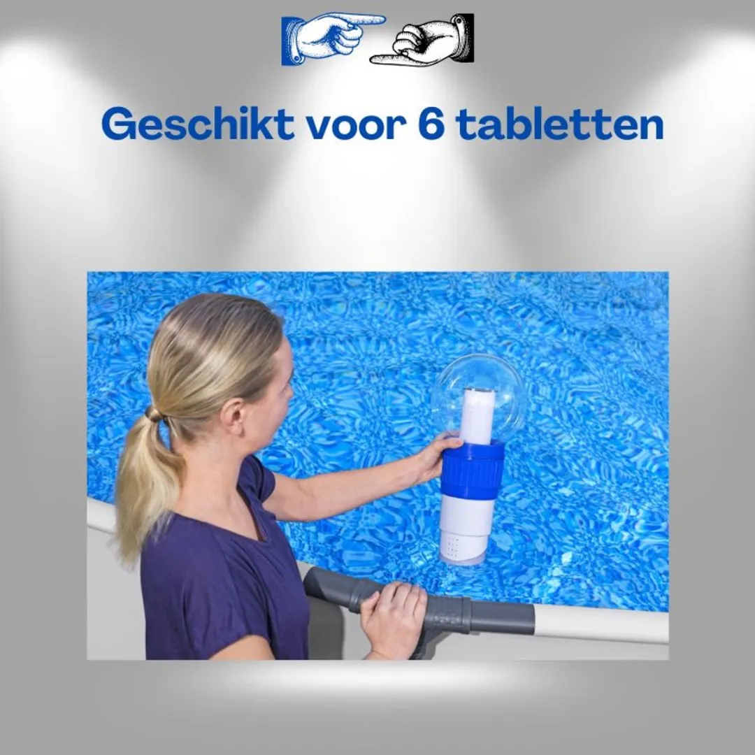 Bestway Chloordrijver 58699 met LED - 7,6cm tabletten