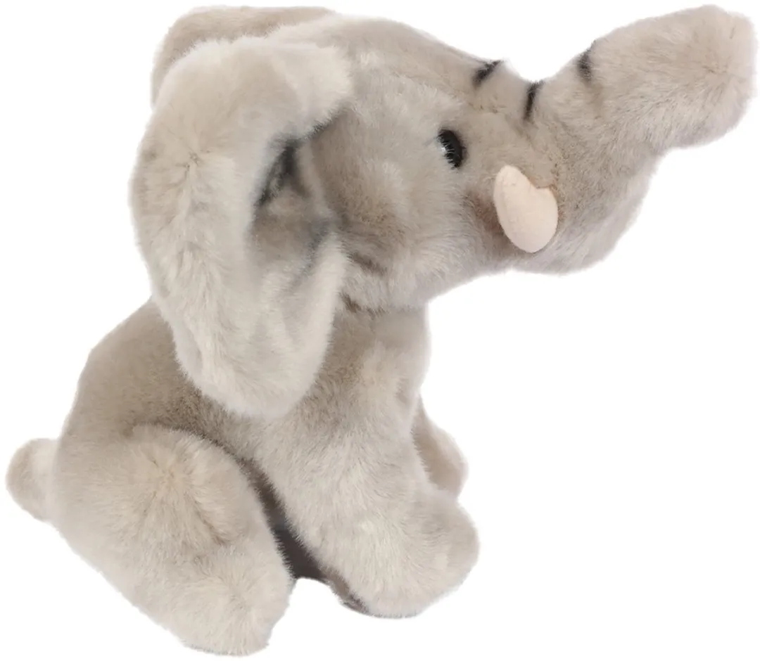 PIA Soft Toys Pluche Olifant 18cm - Grijs