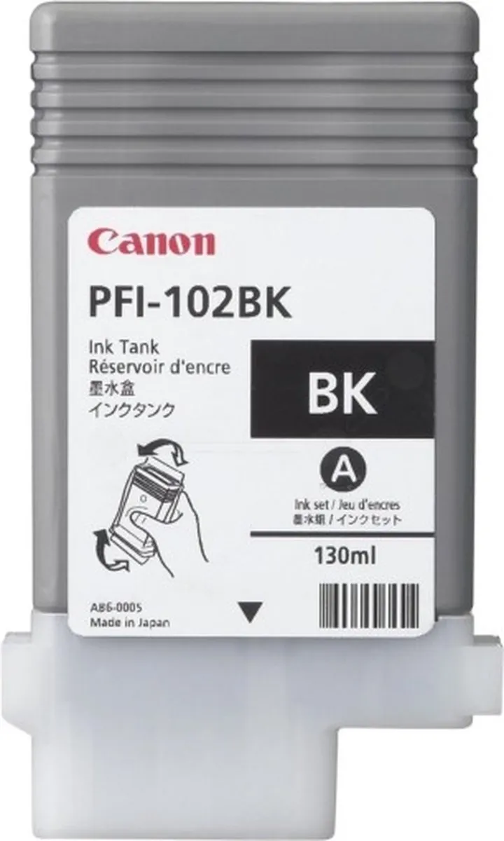 Canon PFI-102BK Inktcartridge - Zwart