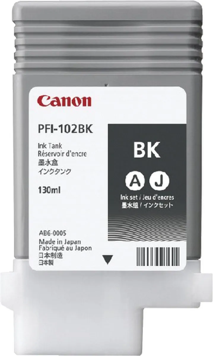 Canon PFI-102BK Inktcartridge - Zwart