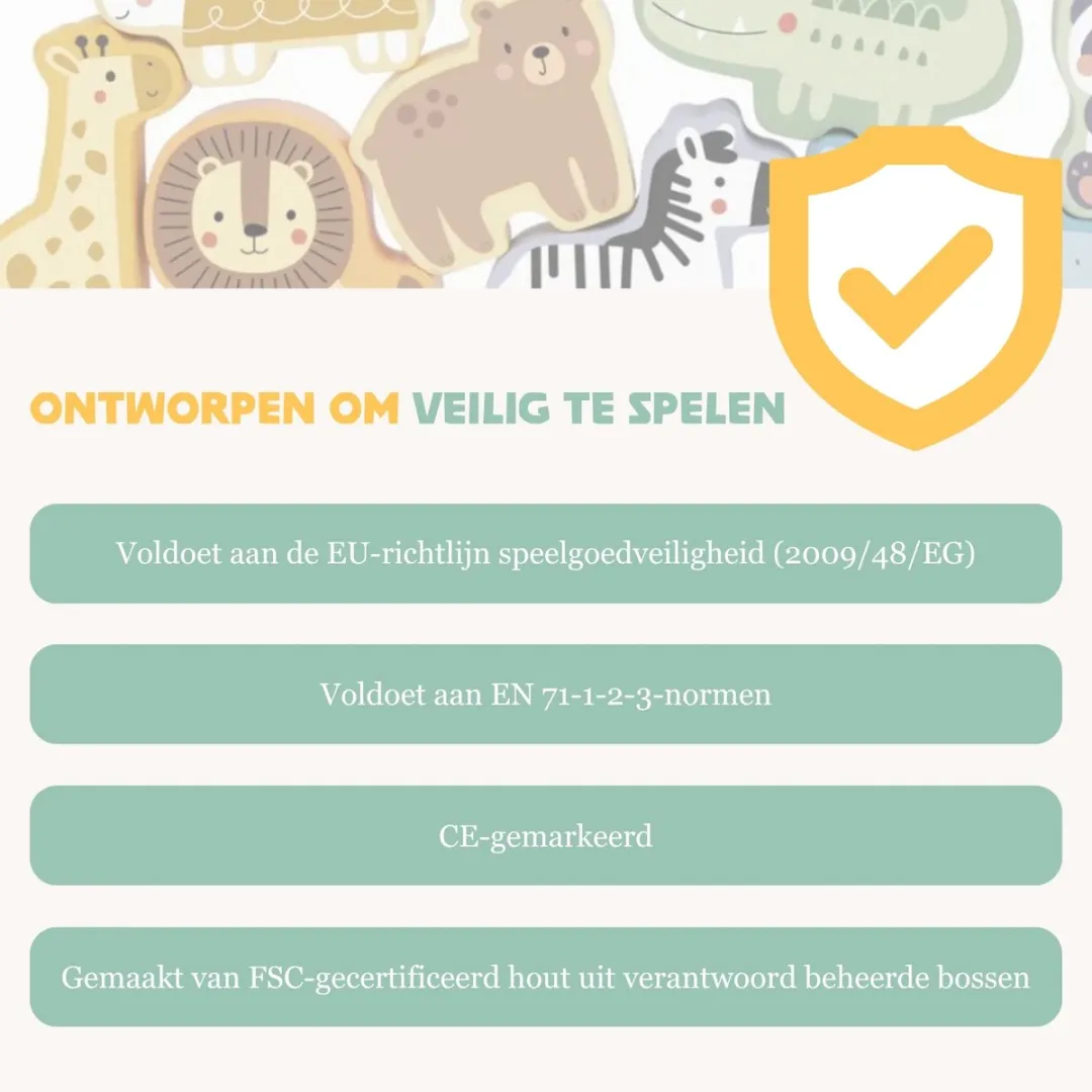 Tooky Toy Balans- en Stapelspeelgoed TJ004 - 29-delig