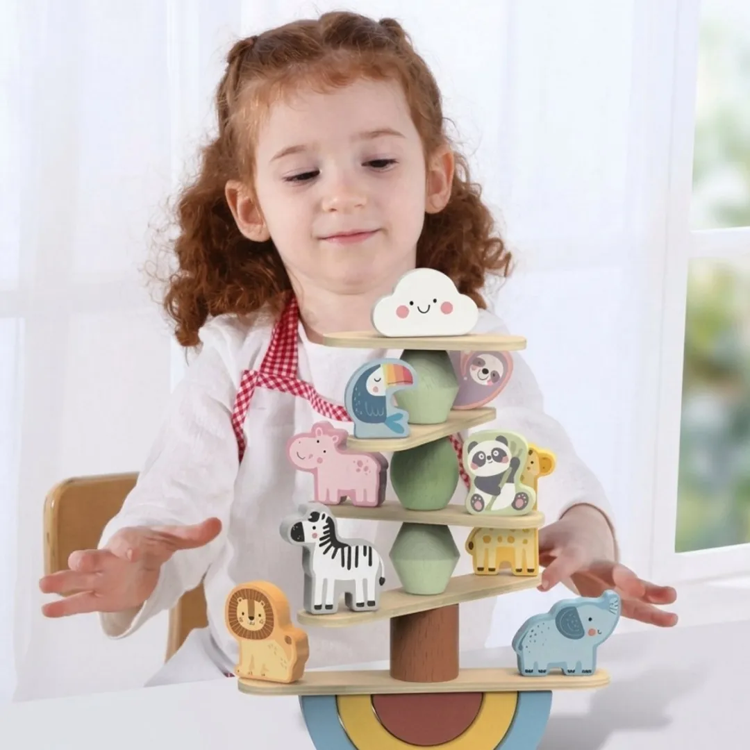 Tooky Toy Balans- en Stapelspeelgoed TJ004 - 29-delig - afbeelding 6 van 6