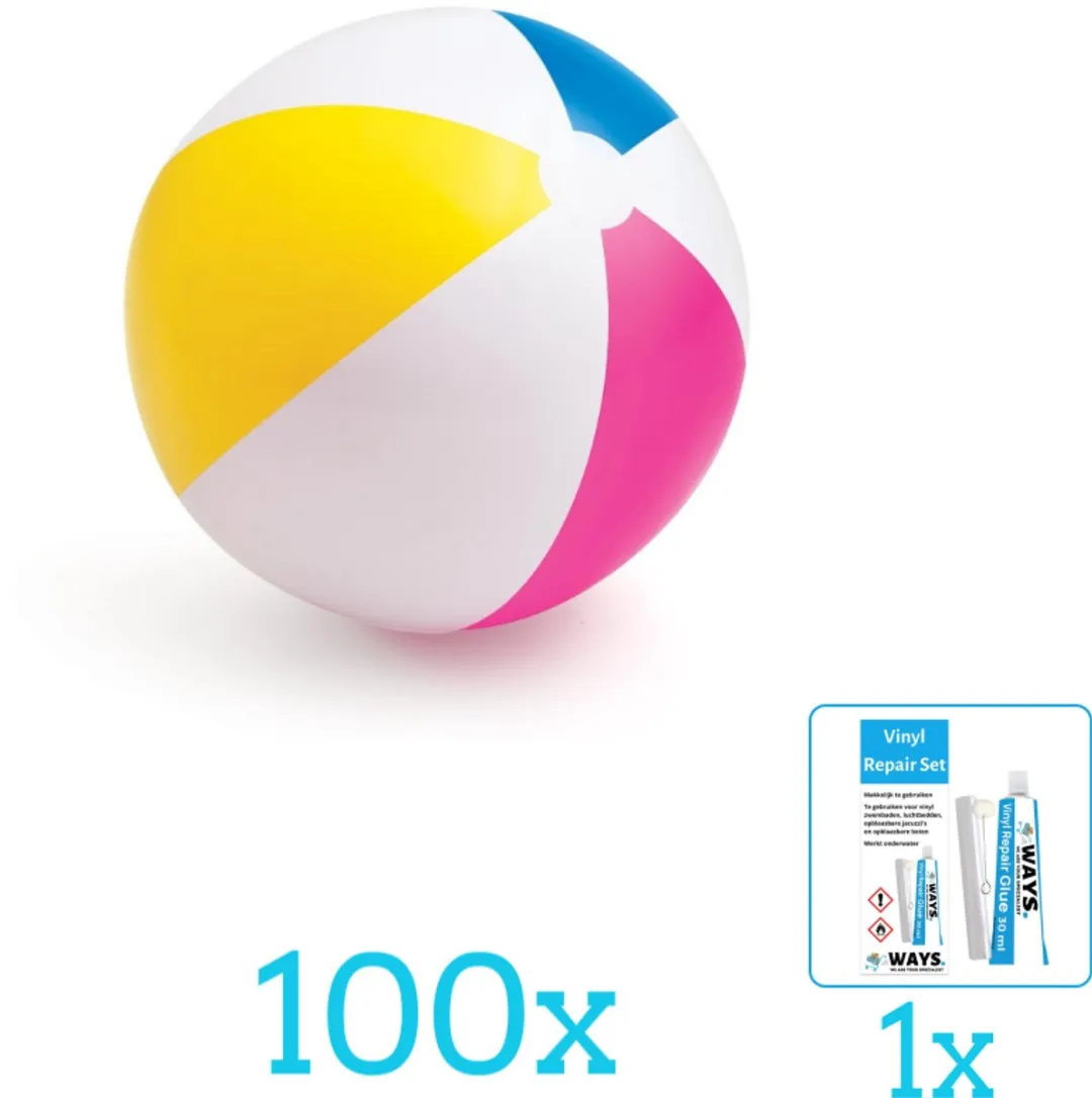 Intex Opblaasbare Strandbal Glossy 61cm