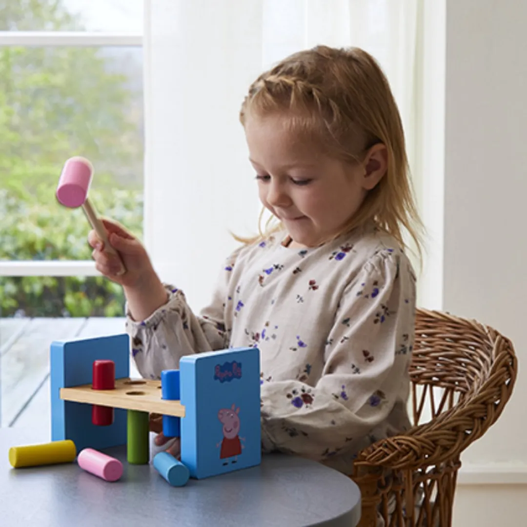 Barbo Toys Peppa Pig Hamerspel - 8-delig - Multi