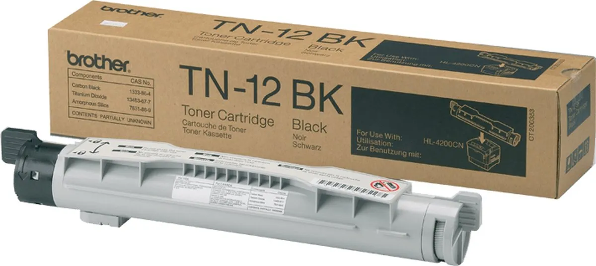 Brother TN-12BK Tonercartridge