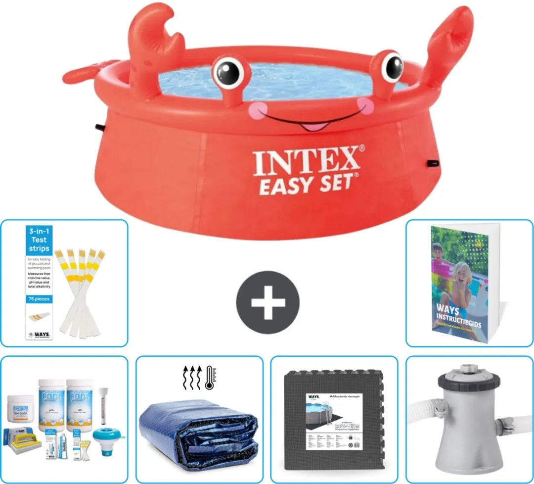 Intex Easy Set Rond Zwembad 183cm Rood