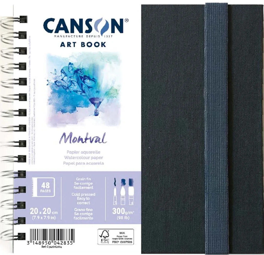 Canson Montval A5 Schetsboek Aquarelpapier 300g
