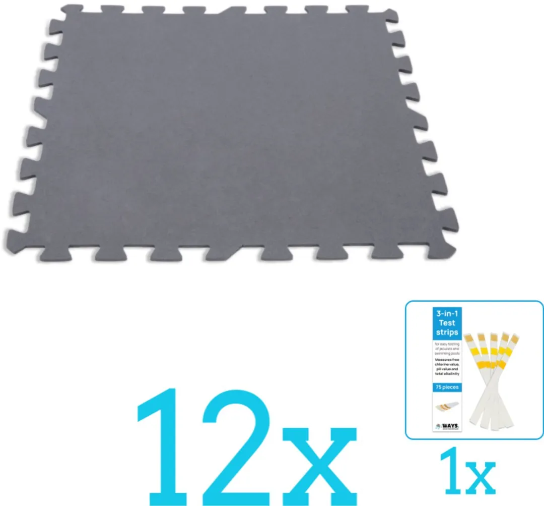 Intex Zwembadtegels 50x50cm 13-delig - Blauw