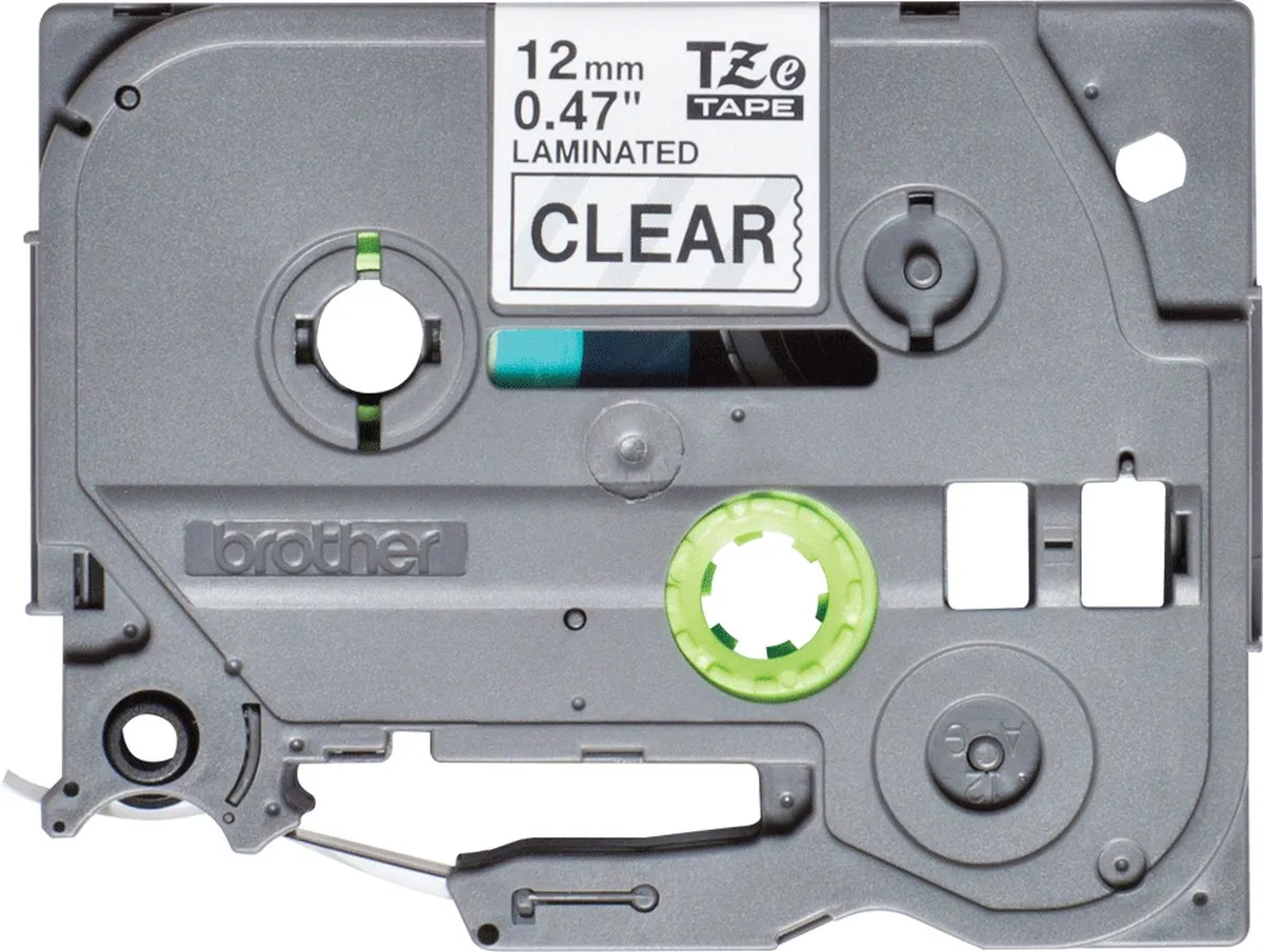 Brother TZe-131S Labeltape - Transparant 12mm 4m